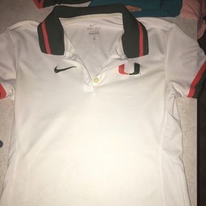 Miami Hurricanes collared shirt